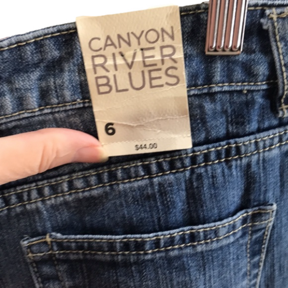 CANYON RIVER BLUES—MISSY BOYFRIEND JEAN MEDIUM WASH—Rose of Sharon—Sz 6—NWT - Picture 7 of 14
